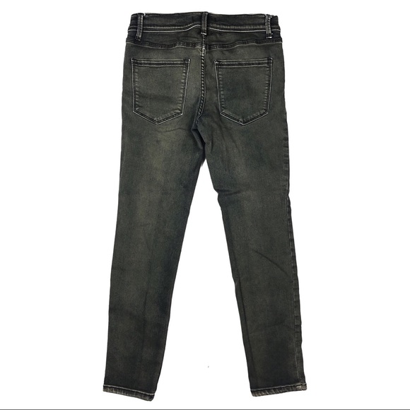 free people faded gray skinny jeans size 27 - ankle/crop fit with 24.5" inseam - Picture 2 of 4